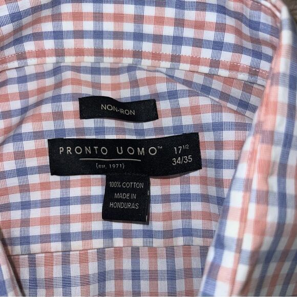 Pronto Uomo shirt size 17.5 - Picture 2 of 3